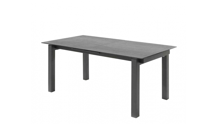 FORCE - Table E avec 1 allonge centrale de 60 cm en céramique