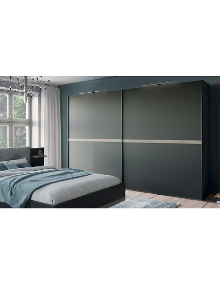 NAVERRA - Armoire 2 portes coulissantes 