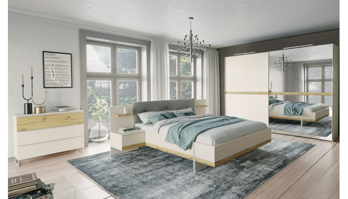 NAVERRA - Armoire 2 portes coulissantes 