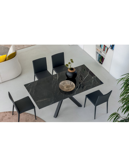 Atlas - Table plateau céramique extensible