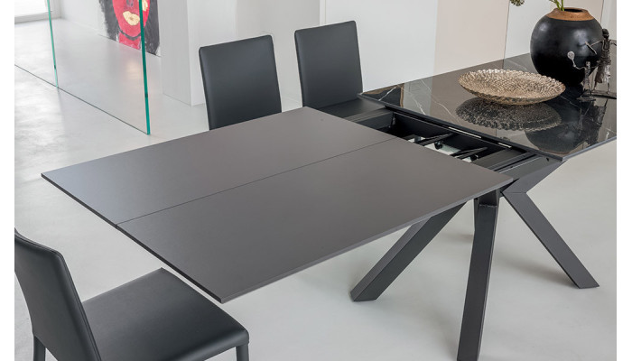 Atlas - Table plateau céramique extensible