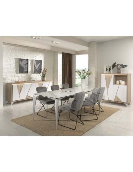 EMOTION - Enfilade 4 portes avec éclairage 