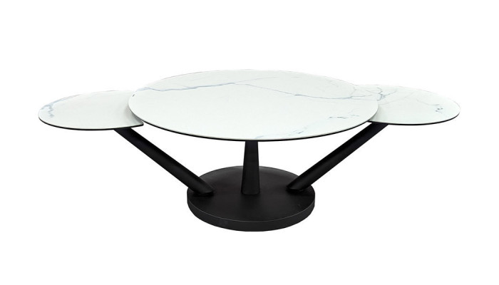 Chicago - Table basse 3 plateaux pivotants 
