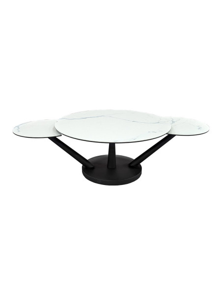Chicago - Table basse 3 plateaux pivotants 