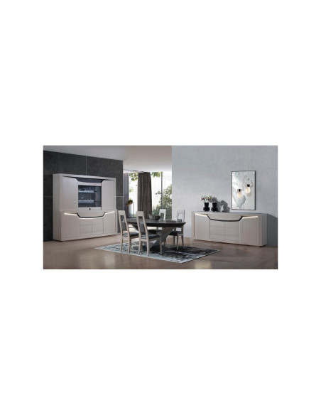 Muse - Buffet vaisselier 2 corps 