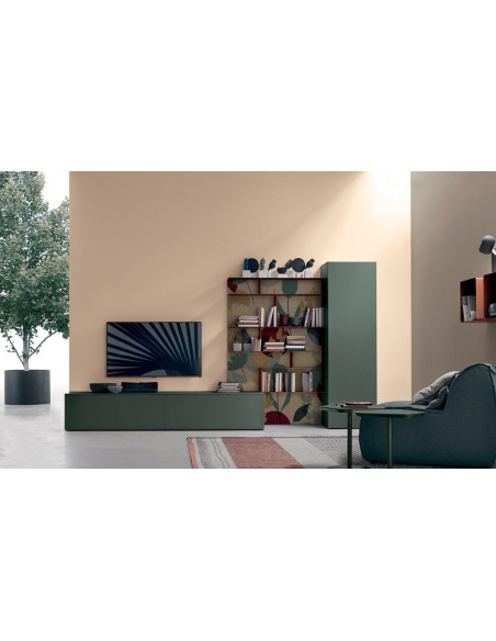 Atlante - Composition TV - Bibliothèque 