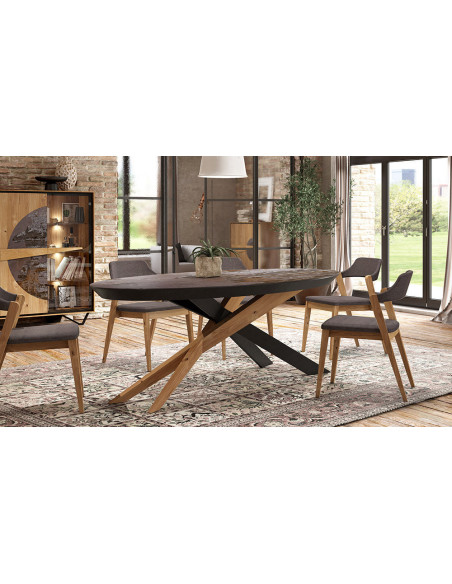 Escale - Table ovale extensible 