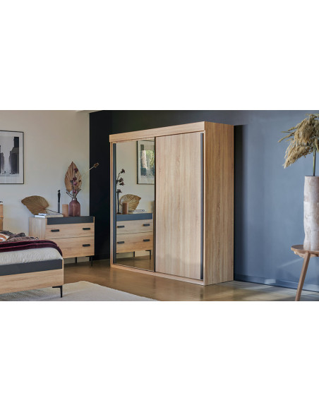 First - Armoire 2 portes coulissantes 
