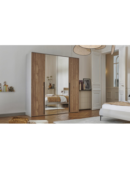 Opale - Armoire 4 portes pliantes 