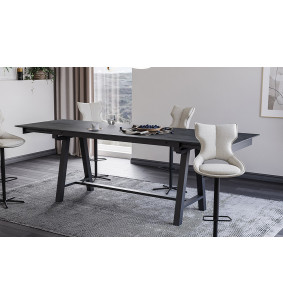Mara - Table de séjour haute extensible 