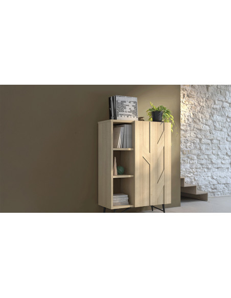 Canopée - Meuble 1 porte 3 niches 