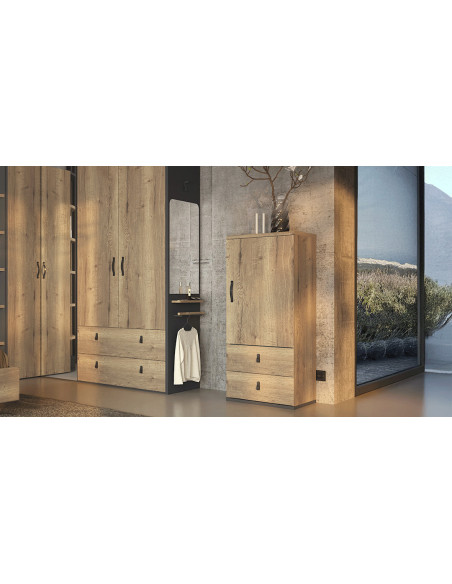 Opéra - Chiffonnier 1 porte 2 tiroirs 