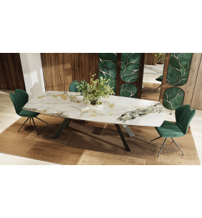 Miri  - Table de séjour ovalisée 