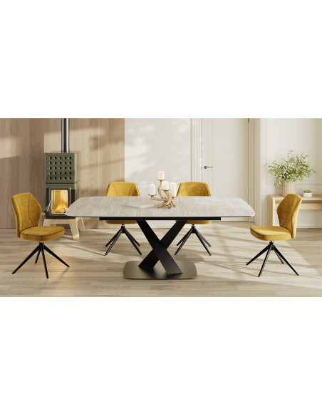 Tiago - Table de séjour carrée 