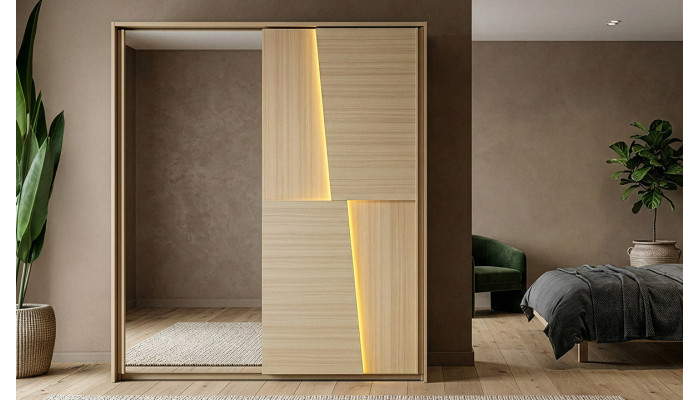 Silva - Armoire 2 portes coulissantes 