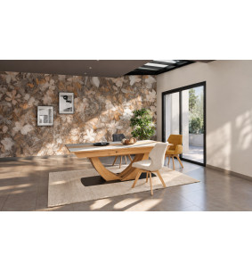 Minéral - Table de séjour extensible 