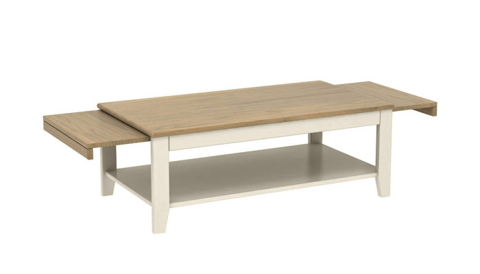 Ynès - Table basse 2 tirettes 